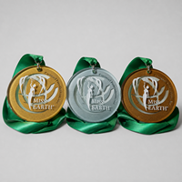 Médaille sportive personnalisée en verre, plaquée or, argent, bronze, gravée, pour la course à pied, le marathon, la compétition, le souvenir, le cadeau pour les vainqueurs