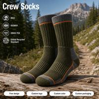 Chaussettes mi-mollet douces au toucher avec bord côtelé, maille respirante, semelle amortie, chaussettes ras du cou tricotées extensibles et respirantes