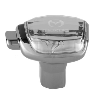 Mazda Crystal Gear <b>Shift</b> <b>Knob</b> Matte Silver Chrome Black Set For Automatic Transmission Cars - Product Image 4