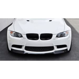 V Style Carbon Fiber Chin Spoiler Winglet <b>Splitter</b> Front Lip Bumper for BMW E92 E93 M3 H1 - Product Image 2
