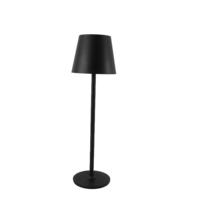 Lampe à intensité variable avec charge USB au design moderne, lumière tricolore portable, abat-jour en métal pour la décoration de la chambre, du bureau, du restaurant, noir