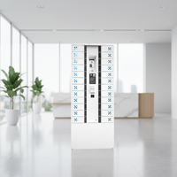 Y2 Power TEC Serveur IoT+Cloud 24 baies HTML 5, Casier intelligent multi-authentification avec surveillance en temps réel, pour appareils d'employés à montage au sol