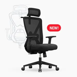 Nuovo Design ergonomico Executive ufficio soluzione di alta regolabile per schienale alto Executive girevole in tessuto di maglia sedia da ufficio