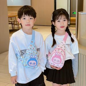 Großhandel Sommer Mode Cartoon Labb Kinder Brusttasche Leichte Cross body tragbare Nylon Rucksack - Product Image 3