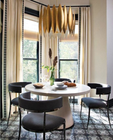 XZ Modern Farmhouse Vintage Iluminación colgante Loft Sala de estar Vestíbulo Anillo redondo Candelabros de latón Lámpara de luz colgante