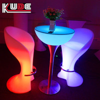 Table LED Rechargeable Haute (106 cm) pour Scène et Événements – Économe en Énergie et Étanche