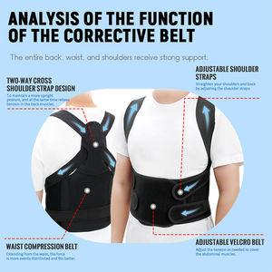 Correcteur de posture orthopédique réglable, soutien dorsal pour hommes et femmes, redresseur de dos et d'épaules pour soulager la douleur, fabrication - Product Image 2