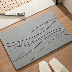 Badmat van diatomeeënaarde, 24 x 16 inch, met aangepast logo, waterabsorberend, antislip, massief natuursteen, voor hotels - Product Image 5