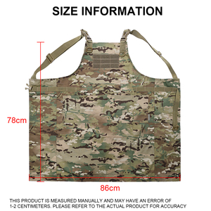High Density Waterproof Durable Home Tactical <b>Bbq</b> Chef Camo Apron - Product Image 2