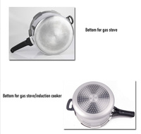 Cuisinières à pression écologiques en alliage d'aluminium KENGQ avec couvercle pour cuisinière à gaz et cuisinière à induction
