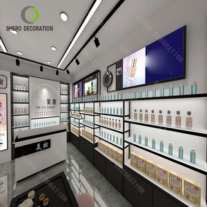 Meubles de magasin de cosmétiques, design intérieur, présentoirs de maquillage et de parfums, ensemble complet pour boutique de cosmétiques dans un centre commercial - Product Image 2