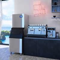 Machine commerciale de fabrication de glace en croissant de forme de lune capacité de 150kg/24 heures pour l'utilisation de bar de restaurant et de magasin de lait