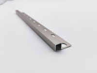 Profilé d'angle en aluminium pour carrelage, garniture métallique pour carrelage céramique, vente en gros sur mesure, usine de Foshan