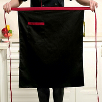 Tablier de bistro à motif piment rouge, uniforme élégant pour serveuses et barmen de restaurant et café