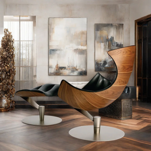 Fjordan — meuble de salon confortable, chaise adhésive avec repose-pieds, populaire - Product Image 2