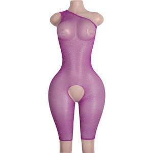 Visnet-bodysuits Exotische nachtleven-danskleding Clubkleding Dansers Hoogwaardige stripperoutfits Groothandelcollectie Bikini op maat - Product Image 2