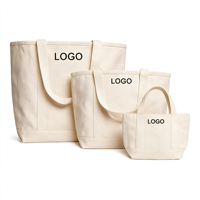 Sac fourre-tout en toile robuste et écologique avec poignées en corde et ruban, couleur et taille personnalisables (12-16 oz), grande capacité, option logo