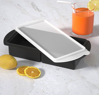 Moules de congélation en silicone 2 tasses avec couvercles pour congeler les restes de lasagne soupes sauces casseroles préparation de repas et plus