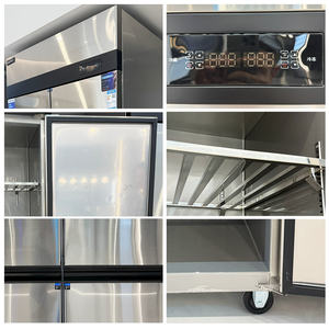 Réfrigérateur de cuisine en acier inoxydable <span class=keywords><strong>le</strong></span> <span class=keywords><strong>moins</strong></span> <span class=keywords><strong>cher</strong></span>, refroidissement direct, double température, vertical, <span class=keywords><strong>congélateur</strong></span> commercial pour la viande - Product Image 6