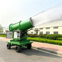 Canon à brouillard industriel puissant à forte force de vent, brume micronique pour la suppression de la poussière et la purification de l'air
