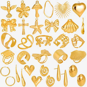 304 boucles d'oreilles irrégulières de mode européenne et américaine en acier inoxydable avec boucles d'oreilles design haut de gamme pendentif anneau chaîne - Product Image 3