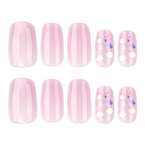 <span class=keywords><strong>Faux</strong></span> ongles oeil de chat ongles <span class=keywords><strong>rose</strong></span> <span class=keywords><strong>clair</strong></span> de haute qualité appuyez sur Simple conçu pour fille portant quotidiennement des <span class=keywords><strong>faux</strong></span> ongles courts et lisses Squoval - Product Image 4