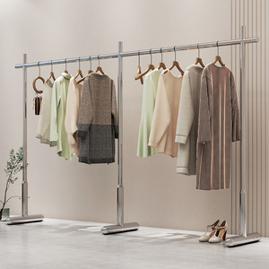 Porte-manteau en acier inoxydable, adapté aux chambres et aux salons, pour sécher les vêtements - Product Image 2