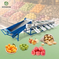 Sorteermachine voor perziken, zoete aardappelen, citrusvruchten, kleine fruitsoorten, tomaten, walnoten en mangostenen.