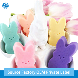 สบู่แฮนด์เมดรูปกระต่ายน่ารัก สีสันสดใส สูตรธรรมชาติ ออร์แกนิค ควบคุมความมัน ผิวขาวกระจ่างใส ด้วยสมุนไพร ราคาประหยัด (OEM/ODM) - Product Image 2