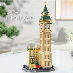 Bloques de Construcción Educativos con Temática del Big Ben de Londres, Inglaterra, en ABS, Venta al Por Mayor OEM, Juguete Creativo DIY para Niños y Adultos - Product Image 1