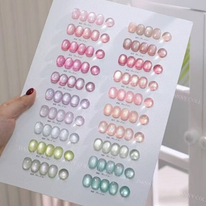 DANNY COLL Hot Sale 60 Color Uv <b>Nail</b> Art <b>Gel</b> <b>Set</b> Environmental Protection Plant Cat Eye <b>Nail</b> Polish Distribution Display Board - Product Image 2