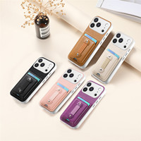 Dompet Kulit PU Multifungsi 2026 dengan Slot Kartu, Penutup Casing Ponsel untuk iPhone 18 Pro Max dengan Tali Pergelangan Tangan