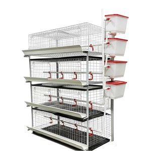 Jaula para Pollos de 4 Niveles y 2 Puertas, Galvanizada en Frío, para 96 Pollos - Product Image 6