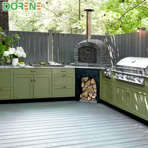 2021 Dorene Modular Great Sale Popular Outdoor BBQ Stainless Steel Doors Kitchen Cabinet