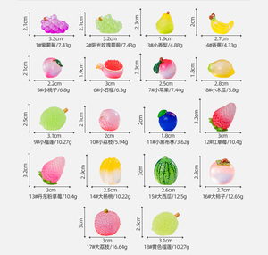 Mini jouets pour enfants, brillants dans le noir, en résine époxy, forme de crème glacée, modèle écologique, décoration miniature pour jardin, aquariums - Product Image 5