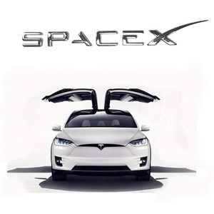 สำหรับ Space X สติกเกอร์สัญลักษณ์รถ,สัญลักษณ์รถ3D เหมาะสำหรับ Tesla รุ่น S/<span class=keywords><strong>3</strong></span> /X - Product Image 5