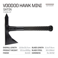 Hache tactique SOG Tomahawk - Mini hache tactique Voodoo Hawk pour la survie, les sports et le camping (F183N-CP)