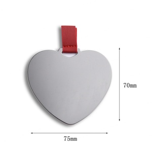 Cheap Fashion Custom Design Heart Shape Keychain Cosmetic Pocket <b>Mirror</b> for Promotion - Product Image 5