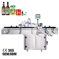 Machine d'étiquetage automatique de bouteilles autocollantes en promotion, compatible avec les imprimantes de codes de date pour flacons