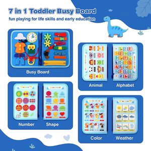 Giocattoli Montessori all'Ingrosso, Libro Sensoriale in Feltro, Libro Morbido e Silenzioso per Bambini, Pannello di Attività per lo <span class=keywords><strong>Sviluppo</strong></span> della Motricità Fine - Product Image 4