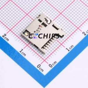 TF-1151-2 SD Card / Memory Card Connector SMD Connector Self-Return Type MicroSD Card (TF Card) Card Holder 1.28mm - Product Image 1