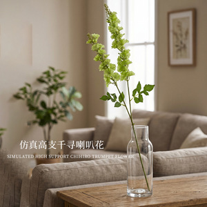 Bouquet de fleurs artificielles en soie Xinchengzhi Chihiro Trumpet Flower 30cm-100cm pour la décoration intérieure - Product Image 1