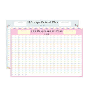 Calendario de pared para el hogar <span class=keywords><strong>365</strong></span> días Plan de depósitos Horario de autodisciplina - Product Image 2