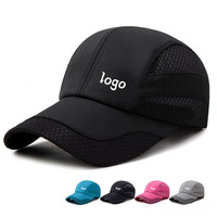 Casquette Oxford à 5 panneaux en gros, personnalisable OEM, en polyester/coton imperméable, perforée au laser, pour le sport en extérieur, en popeline, avec impression