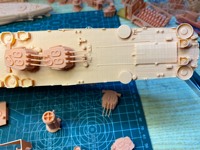 Impression 3D sans couches, kit de modèle Titanic 1/350, USS Helena (CL-50), croiseur léger de classe Brooklyn (ligne de flottaison)