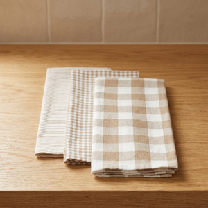 Paños de Cocina de Microfibra con Patrón Bordado, Rectangulares, Ecológicos, Lavables a Máquina, Tejidos, Sin Pelusas, Teñidos Lisos - Product Image 1