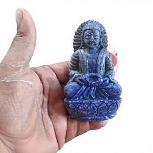 Escultura de Buda Tallada a Mano en Piedra Preciosa, Lapislázuli, Cristal Curativo, Piedra Semipreciosa, Piedras Reiki Hechas a Mano, Venta al Por Mayor - Product Image 2