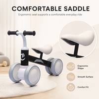 Vélo d'équilibre pour bébé en acier haute teneur en carbone couleur macaron, jouet d'apprentissage de la marche sans pédales pour garçons et filles de 1 à 3 ans