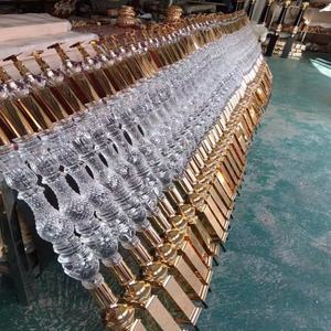 Barandillas de escalera de acrílico esmerilado de lujo modernas con balaustres de plexiglás para pasamanos decorativos de interior - Product Image 3