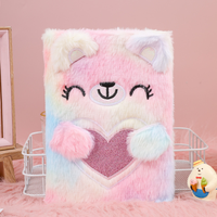 Carnet Mignon Animaux en Peluche 2026 pour Filles – Journal Intime à Couverture Douce avec Poche Cœur pour Enfants – Cadeaux Scolaires
